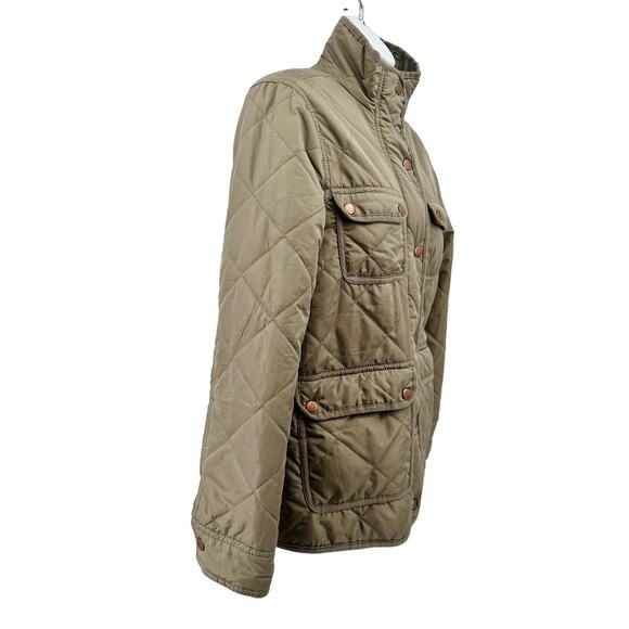 Altar’d State Jacket Fleece Lined Women’s Small Fleece Puffer Coat Green Zip-Up - Picture 4 of 12